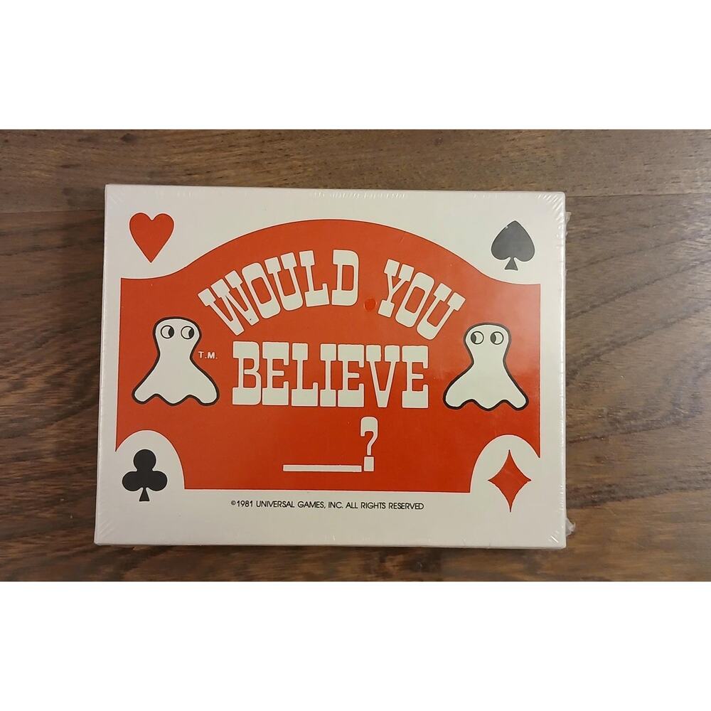 Vintage 1981 Would You Believe Card Game Sealed Edition couples games